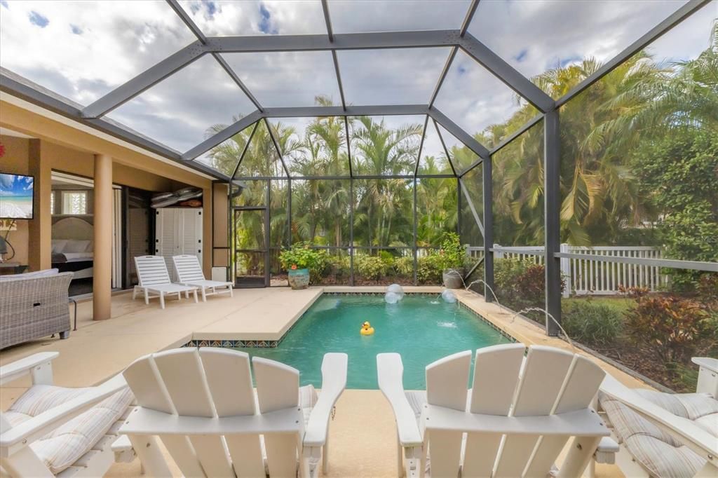 Pool and spacious lanai