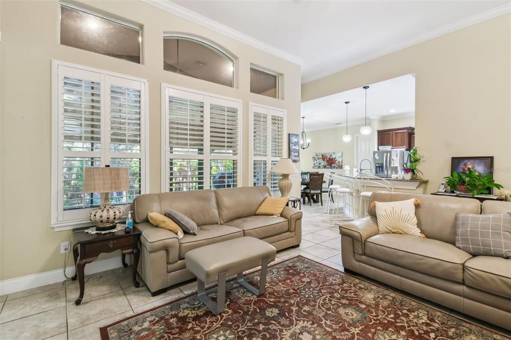 Great Room with entry to Kitchen