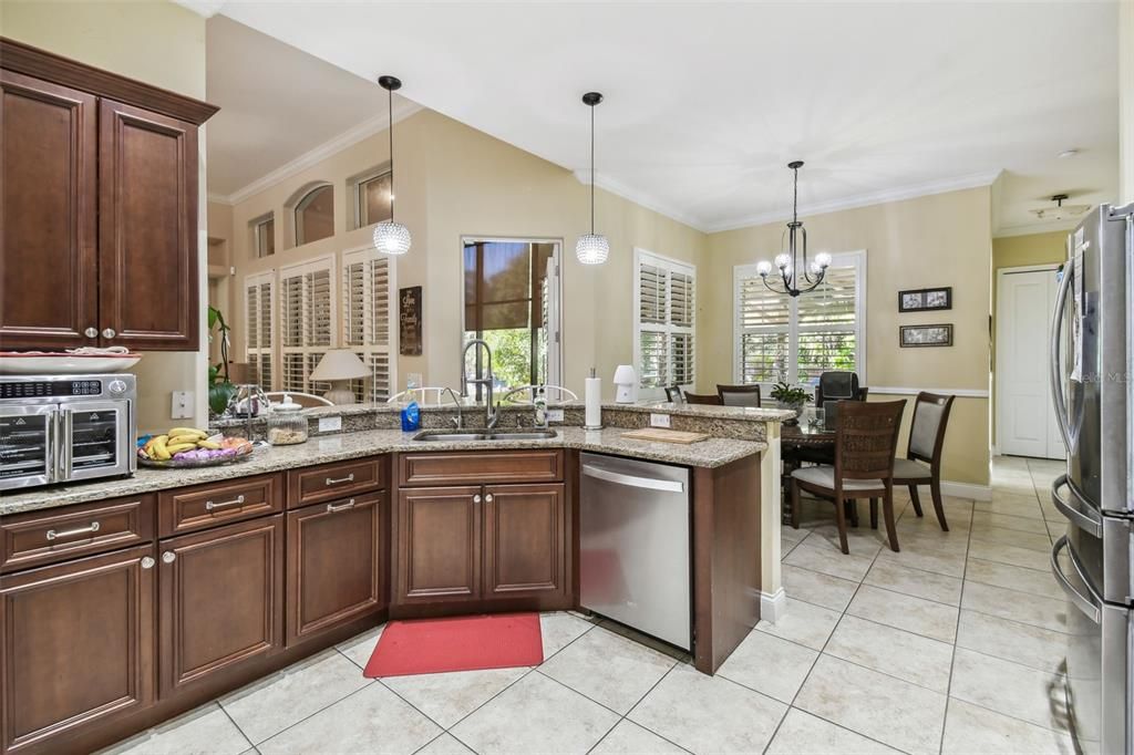 Kitchen with view of Dinette