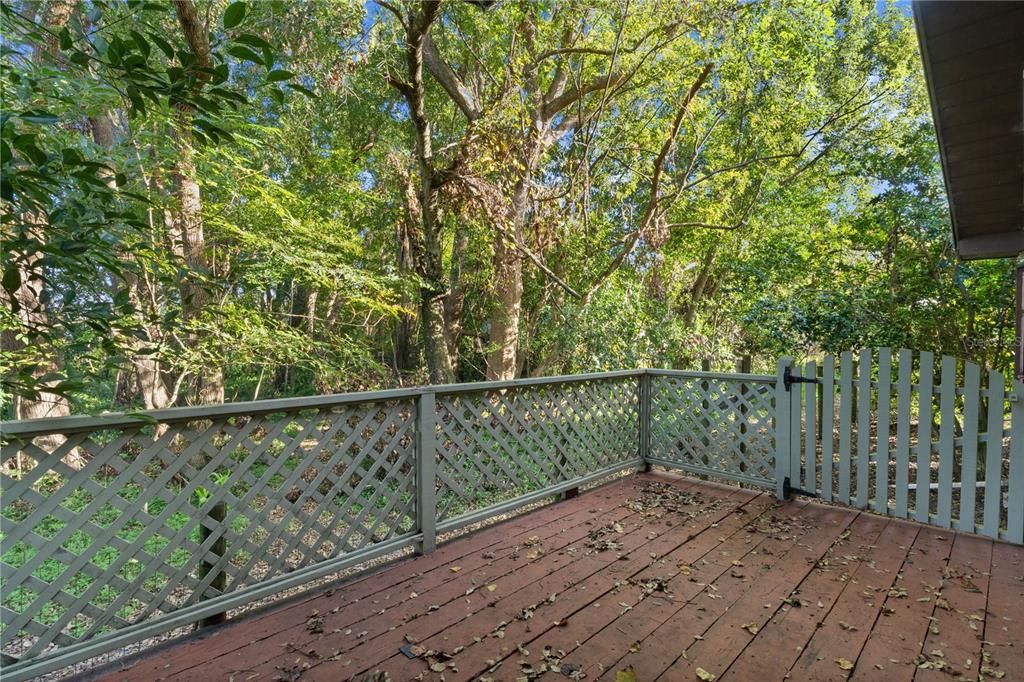 Private deck off primary bedroom