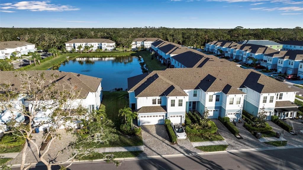 Two car garages are by no means common. This home sits directly across the street from the pool and guest parking