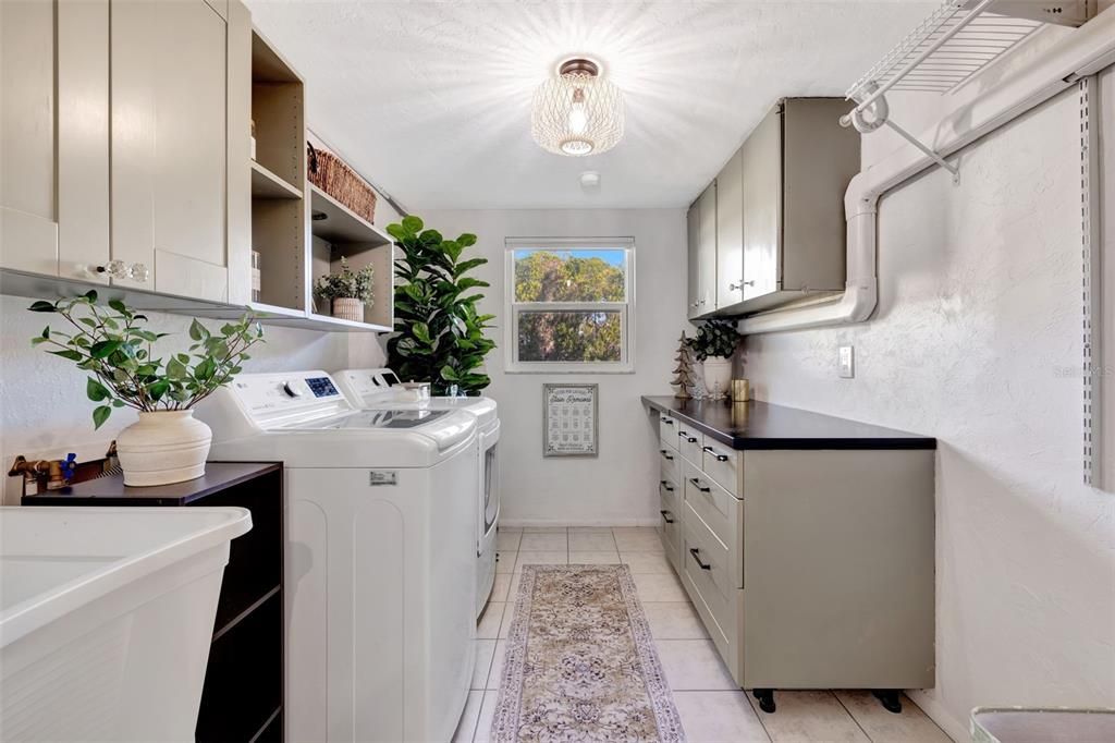 Indoor laundry room