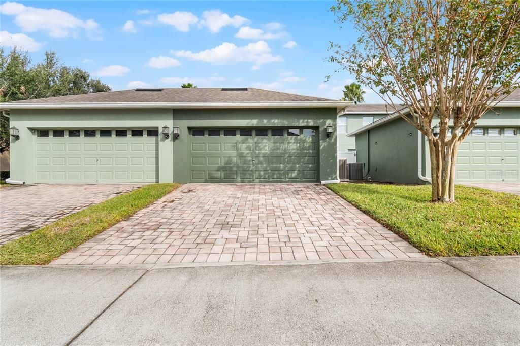 2 car detached garage.