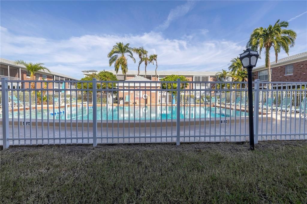 View of pool from lanai