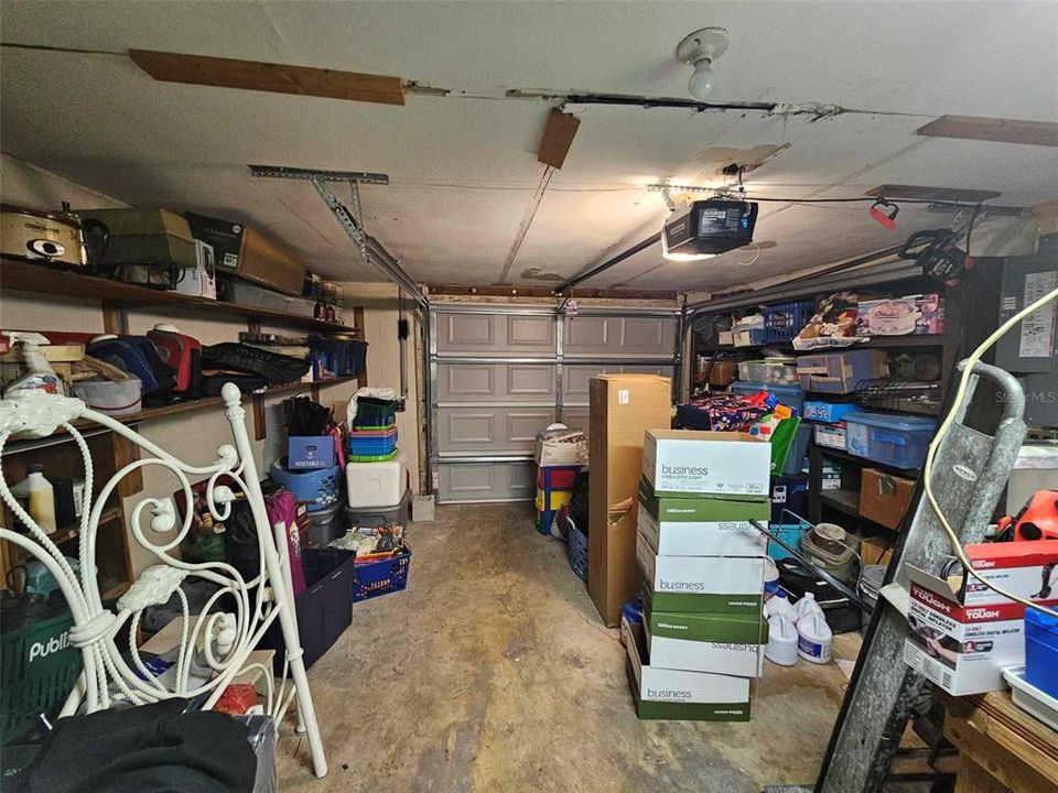 spacious garage