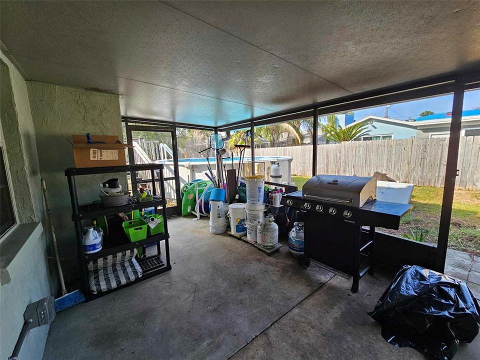 room for storage and enjoyment on this lanai