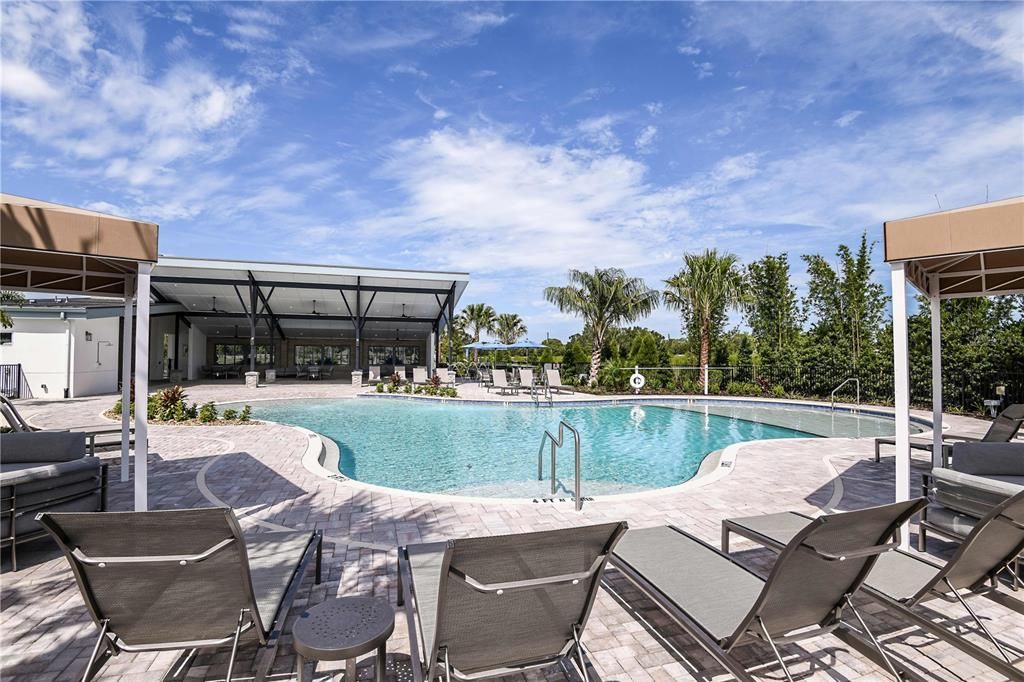 Sun Seating Around Pool