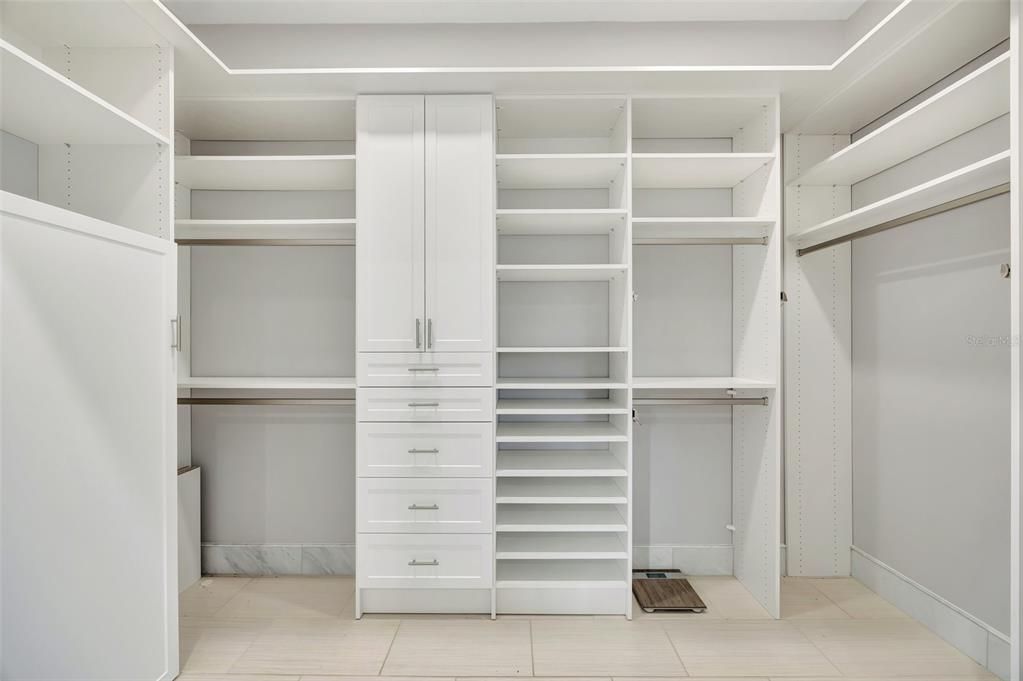 Custom Closet in Main Bedroom