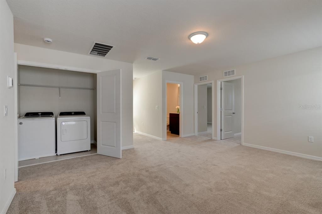 loft and laundry closet