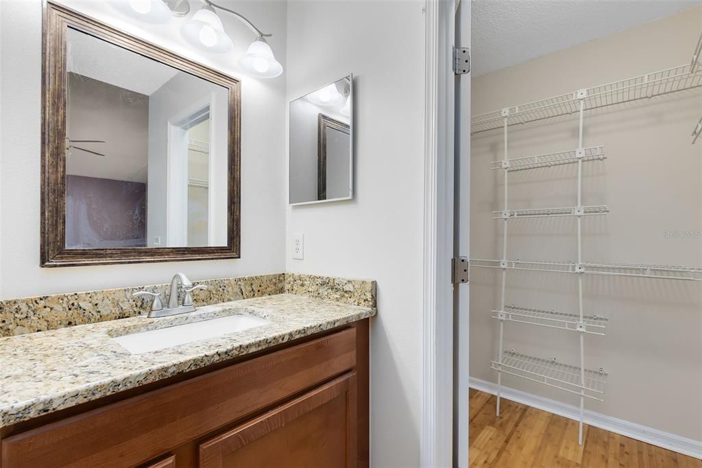 Primary Bathroom with Walk In Closet