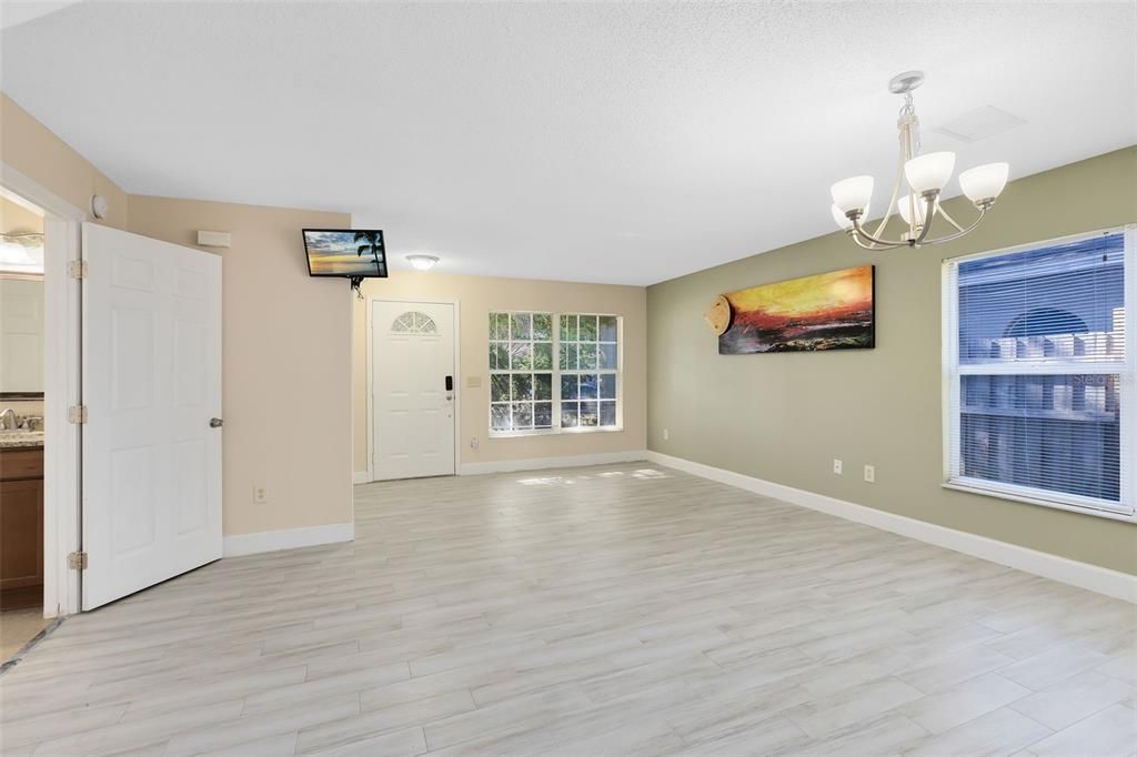 Living Room - New Tile Flooring