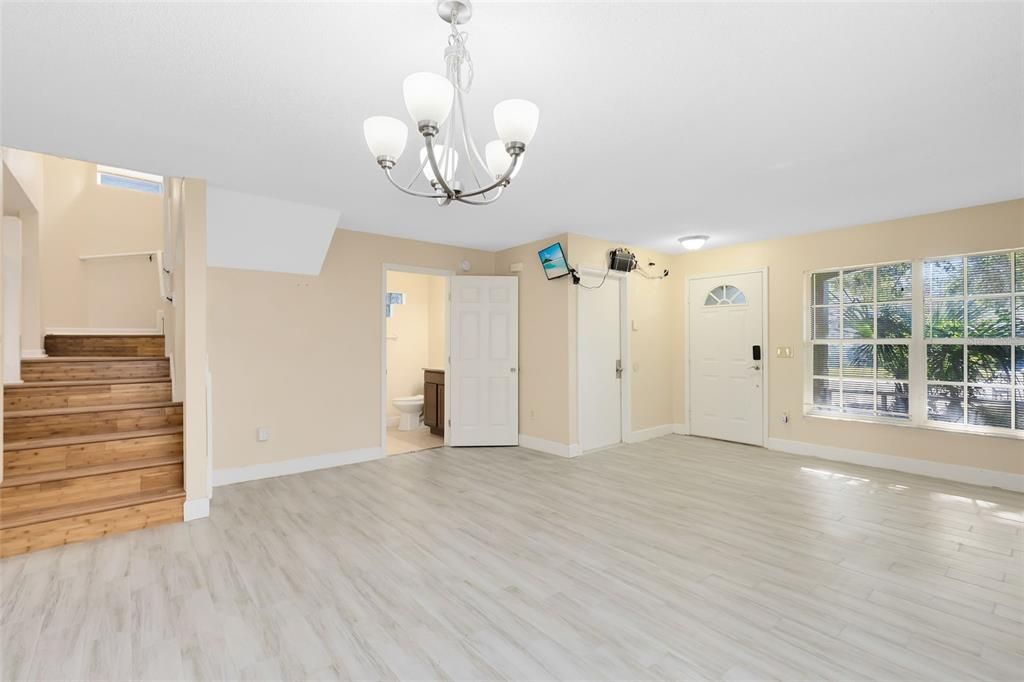 Living / Dining area - New Tile Flooring