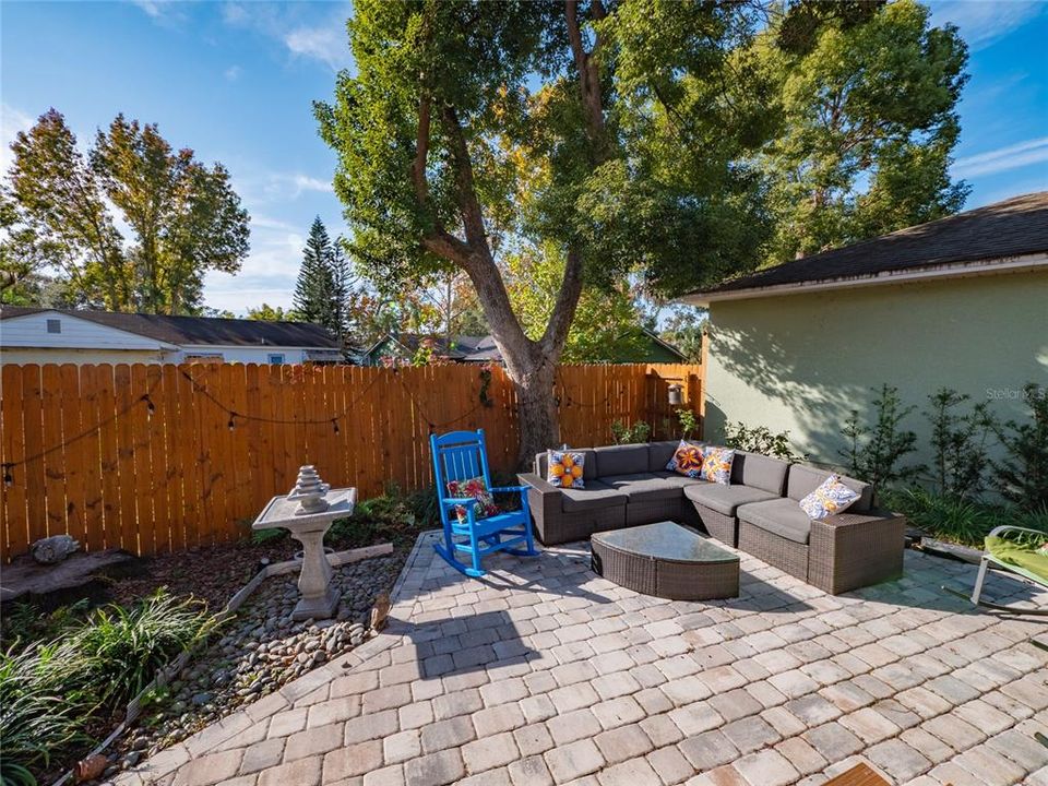 Backyard with Pavers