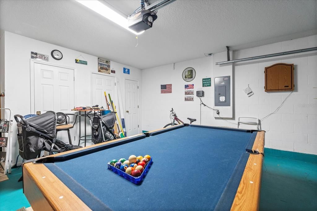 Game Room in Garage