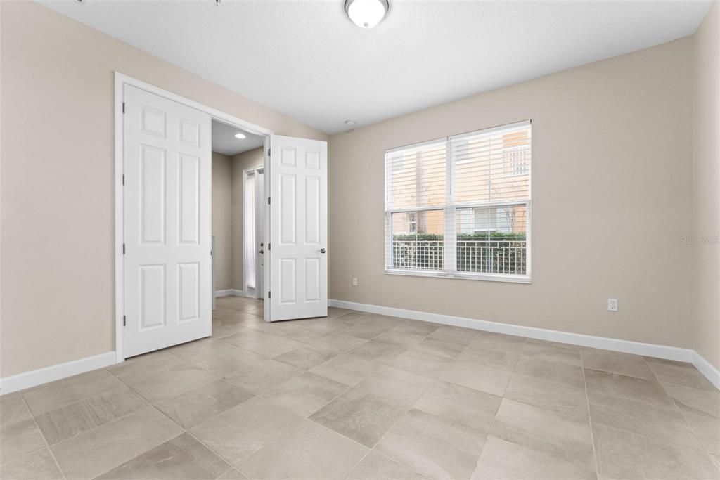 Downstairs bedroom is perfect for a teen, office or in-law suite.