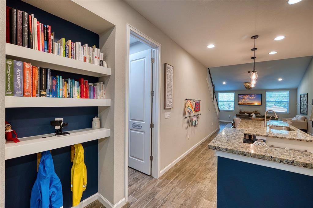 Kitchen with walk in pantry