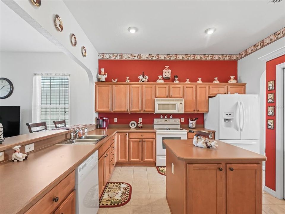 Kitchen w/Plenty of counter & cabinet space!