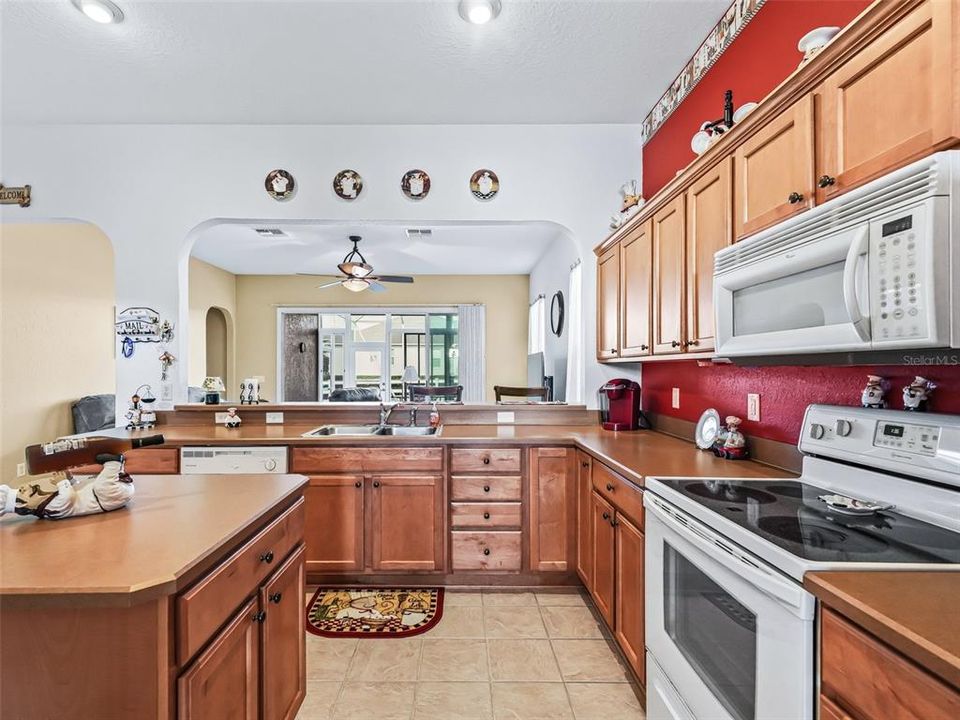 Kitchen w/Maple cabinets w/Pull outs & lazy Susan