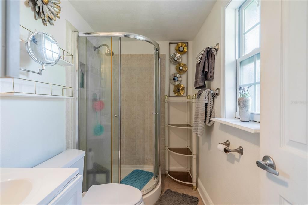 PRIMARY BATHROOM WITH WALK IN SHOWER