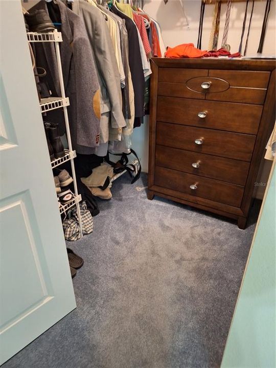 WALK IN CLOSET IN MASTER BEDROOM