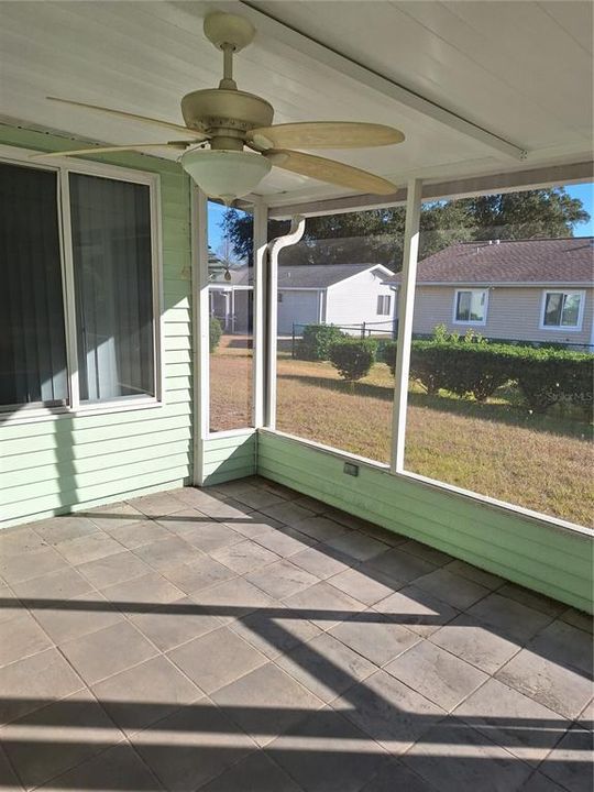 SCREENED IN PATIO OFF FLORIDA ROOM