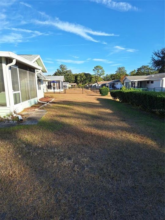 VIEW OF BACKYARD