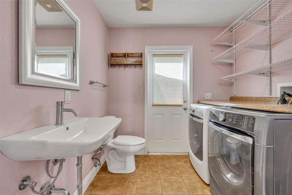 Laundry Room + Pool Bath