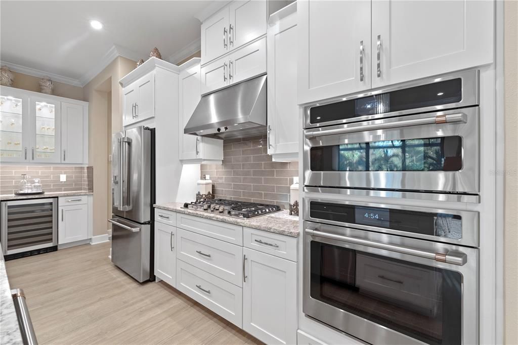 Kitchen featuring double ovens.