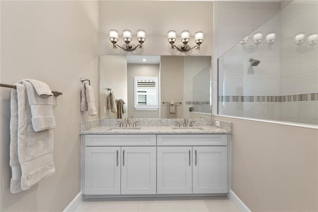 Second Owner's suite bathroom with dual sinks