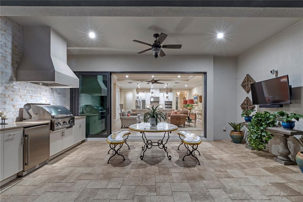 Outdoor patio featuring the perfect outdoor entertaining area.