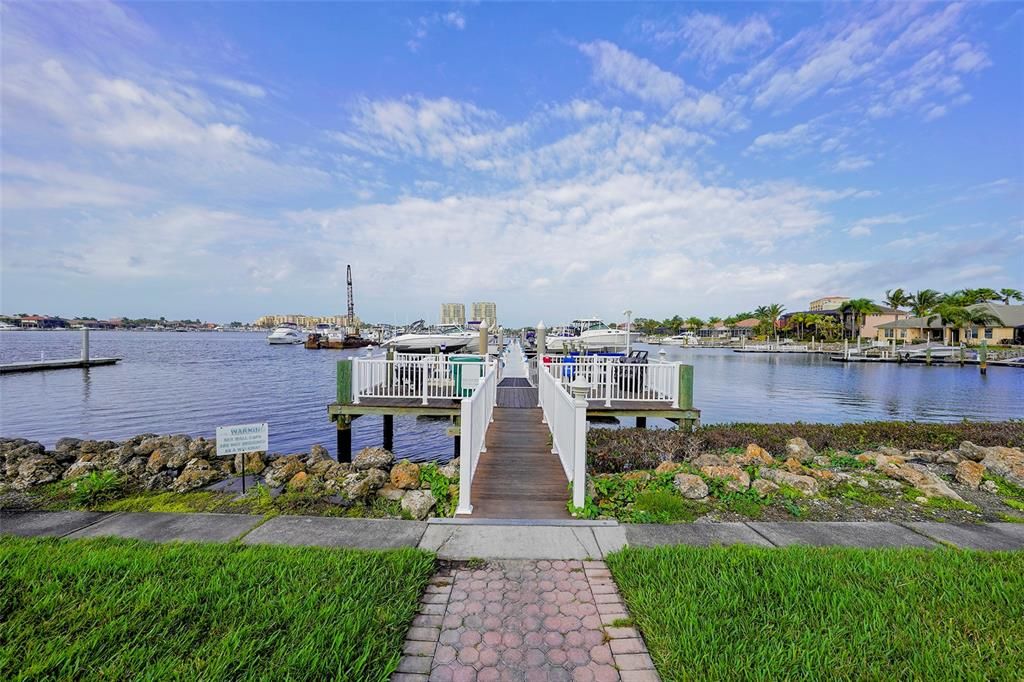 Boat slip #26 with 13,000 lb lift, new electrical and Gem remote control.