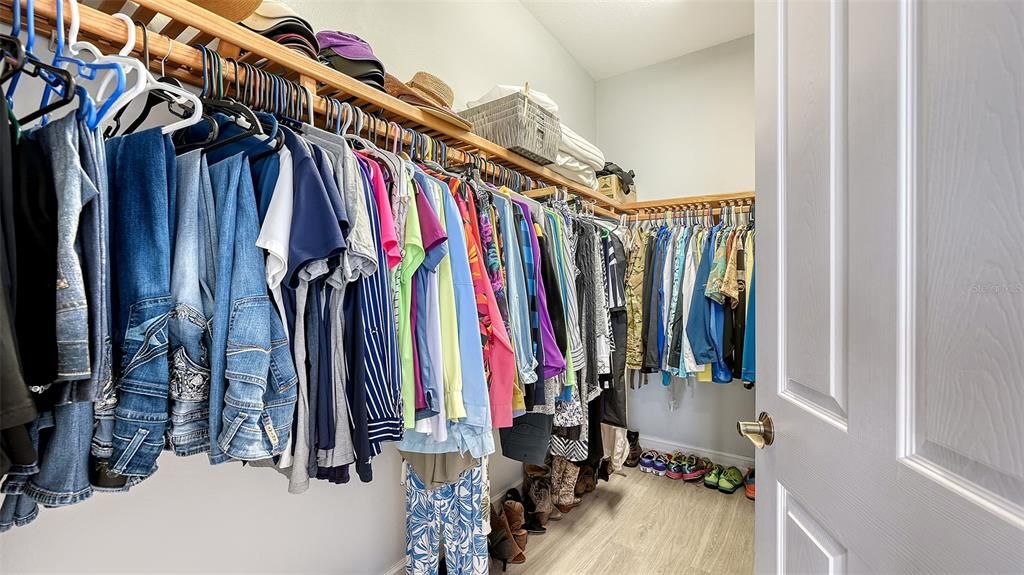 Primary walk-in closet