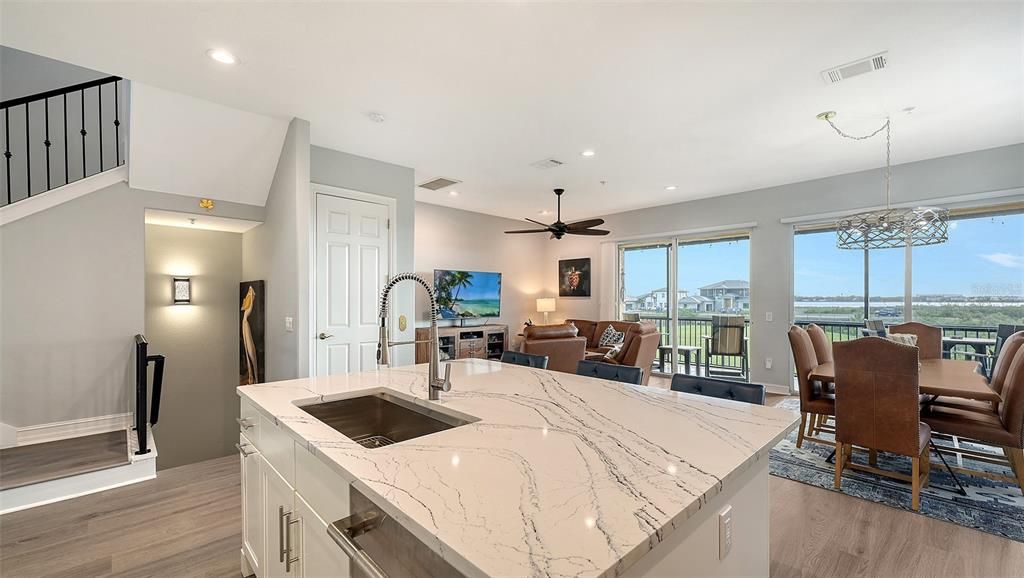 Gorgeous Manatee River views from the kitchen