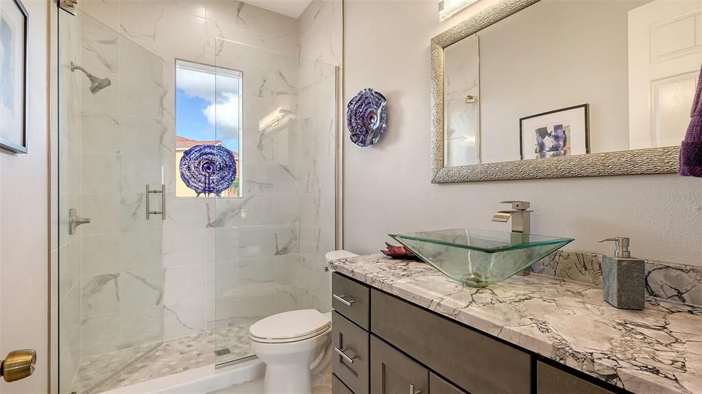 Guest bathroom remodeled