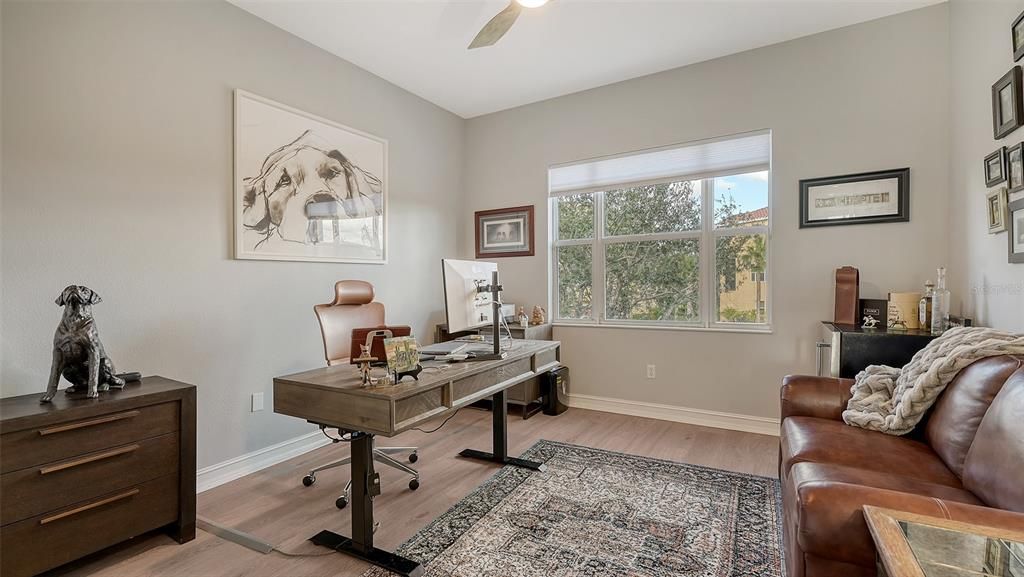 Bedroom being using as an office/den on the second floor.