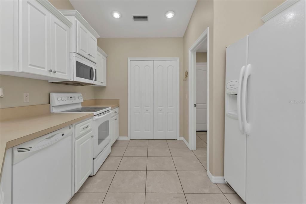 Closet panty in kitchen.