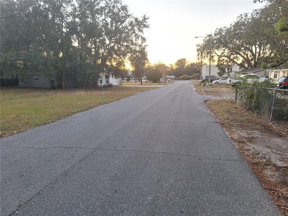 View of Mispah, property on left looking west to Thamas Ave.