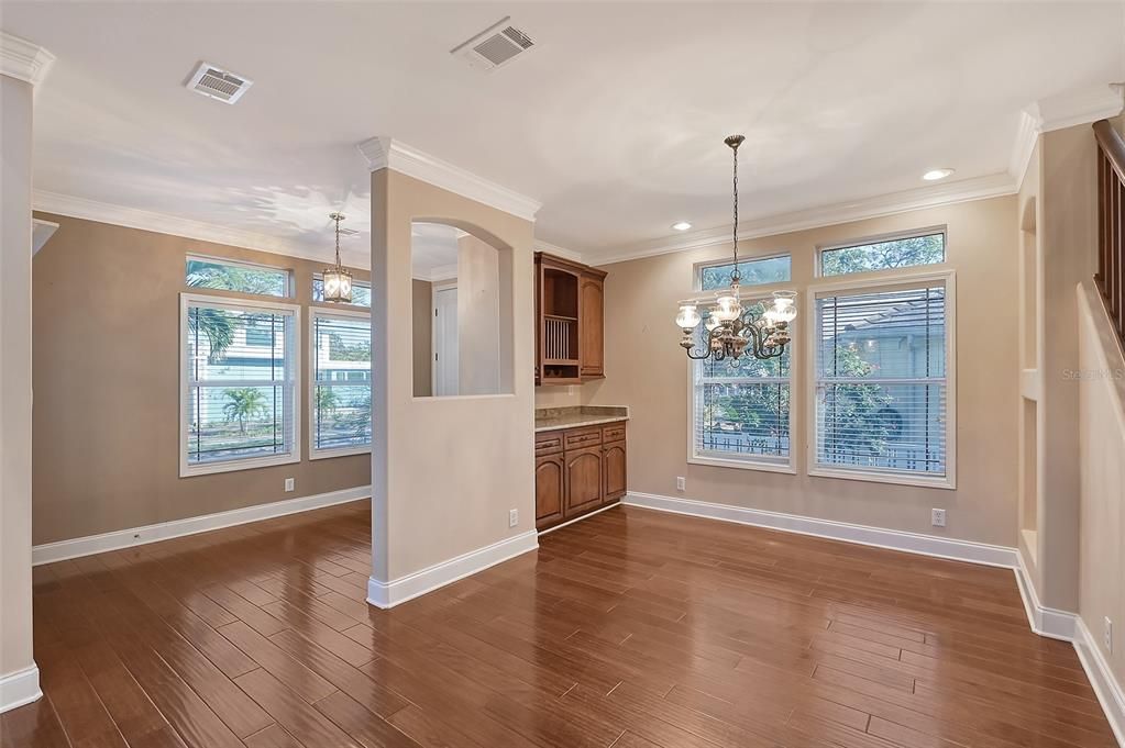 Entrance Foyer & Dining Room view.