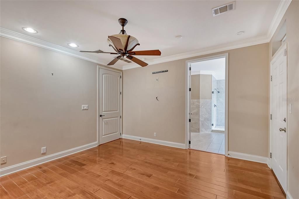 Owners primary Bedroom on first level floor.