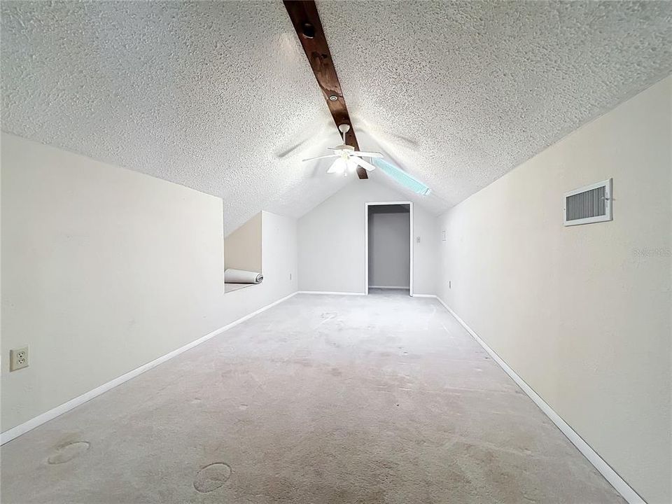 Storage room on second floor, with closet