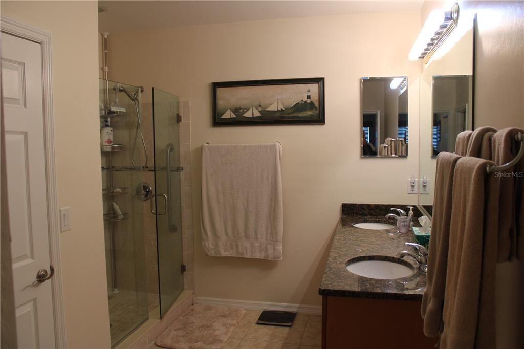 Master bedroom shower area