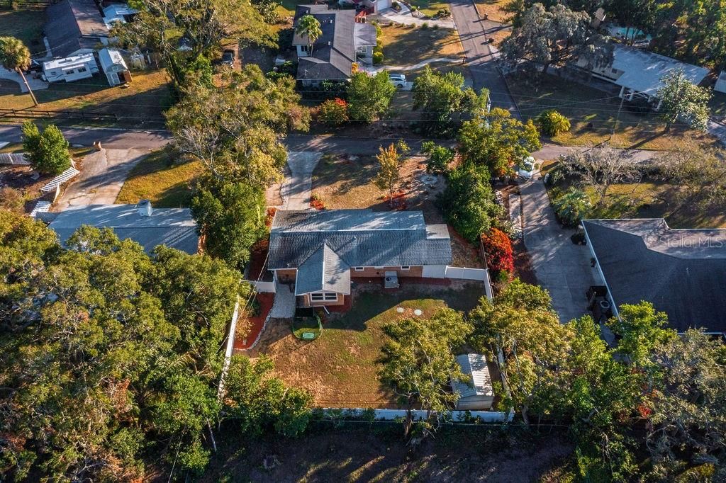 Backyard aerial view