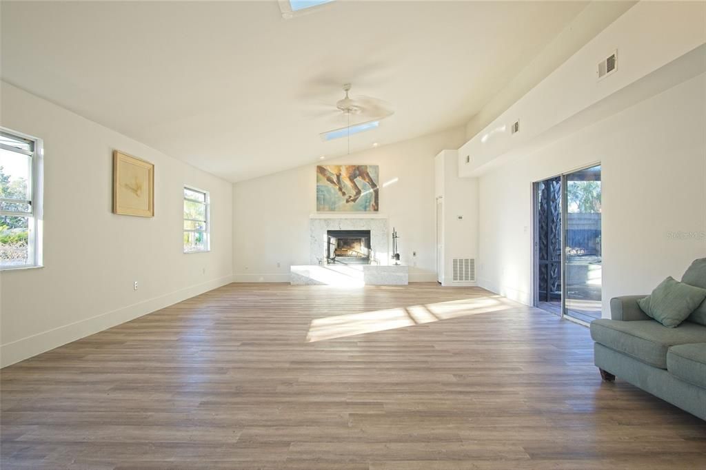 Living Room with Gas Fireplace