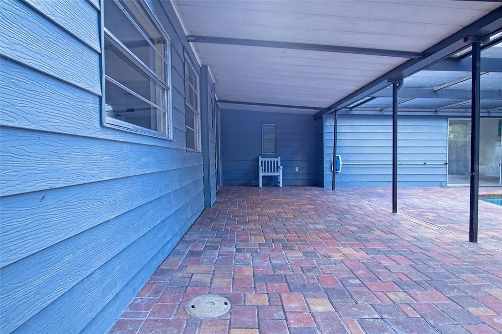 Pool Deck next to Kitchen