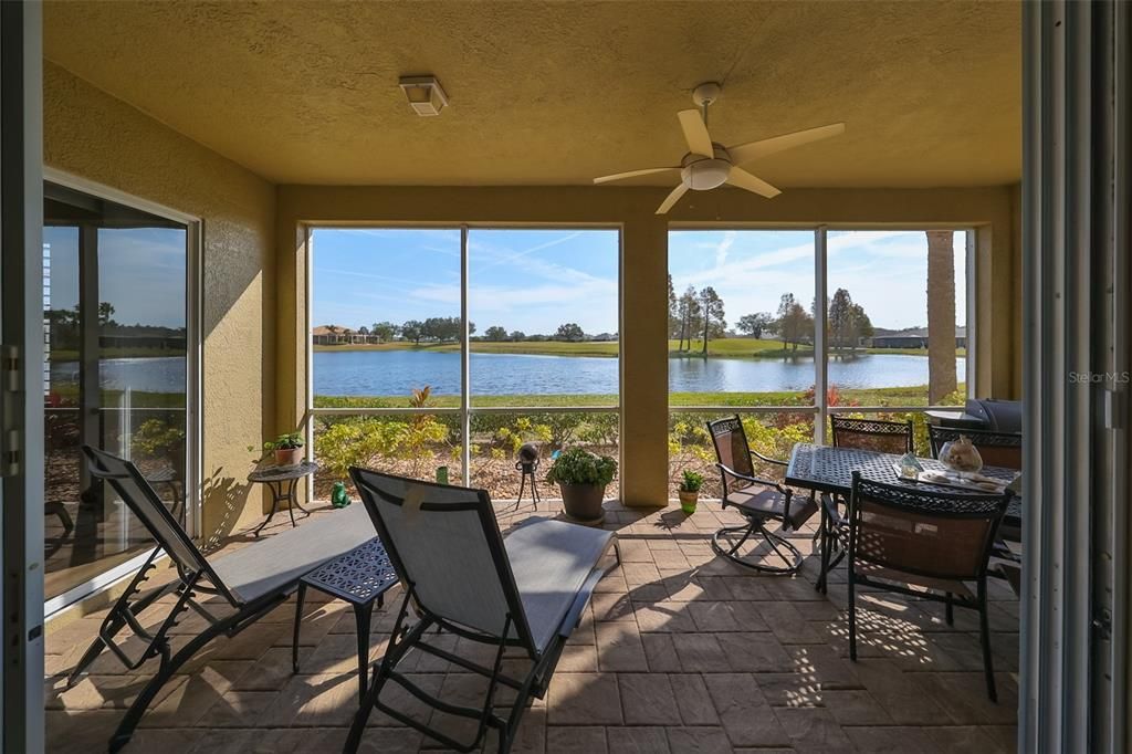 The perfect place to kick back and watch life go by.  The 8th hole is in the distance.