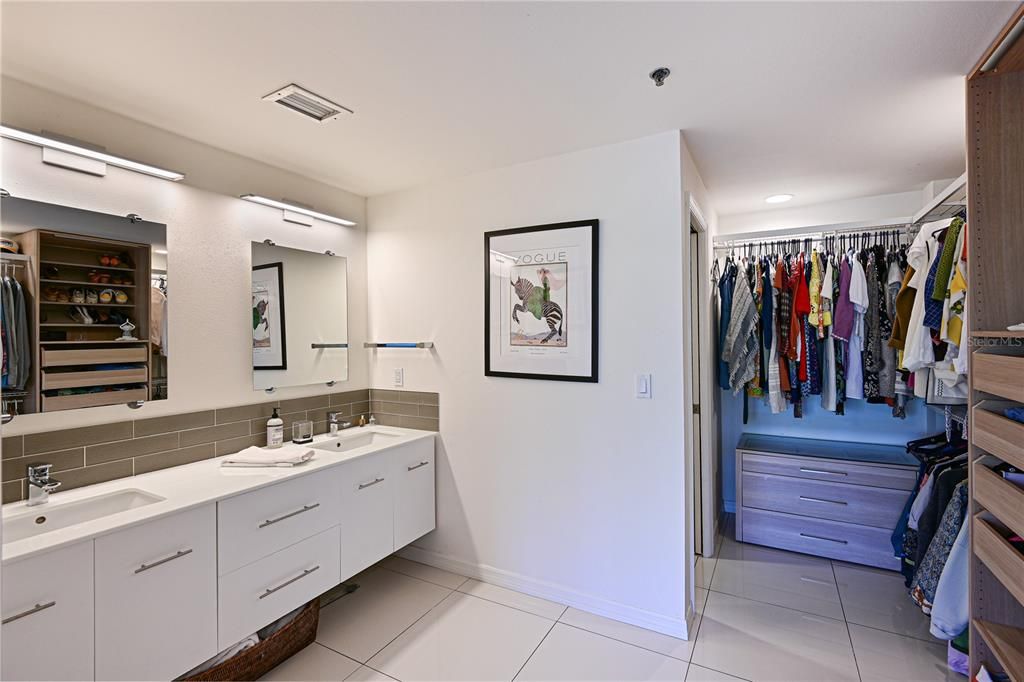 Primary bathroom/closet