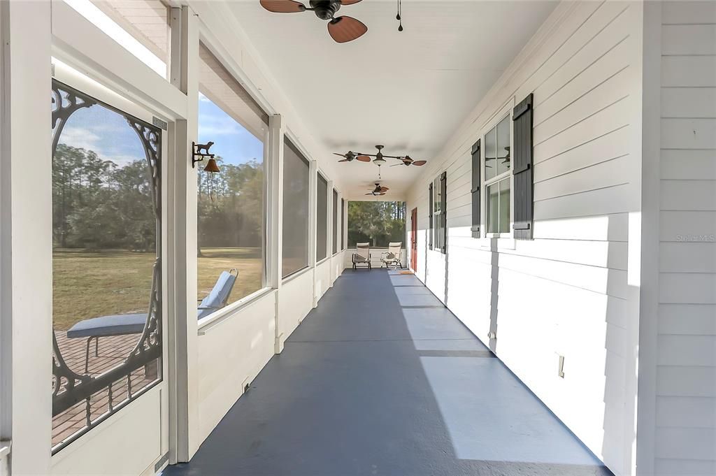 rear screened porch