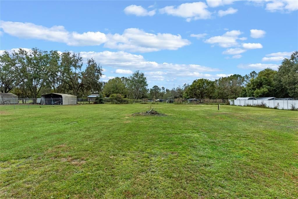 level expansive yard