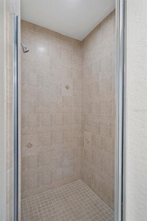 Beautifully Tiled Step-In Shower