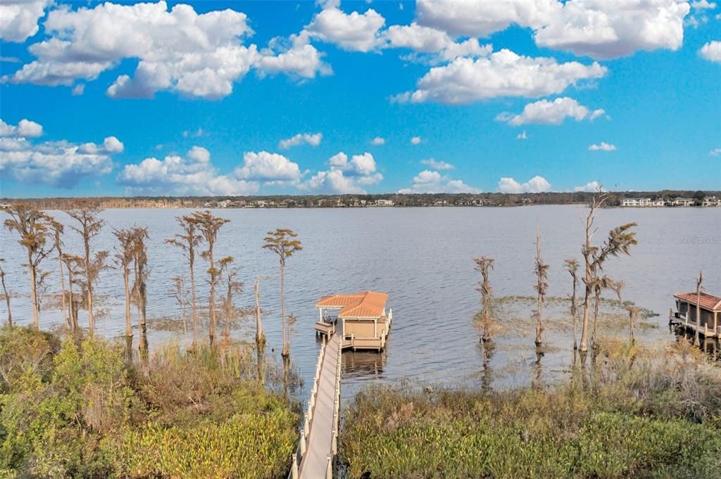 View across Lake Tibet Butler, the 2nd largest int he Butler Chain of Lakes.  Across is Bay Hill